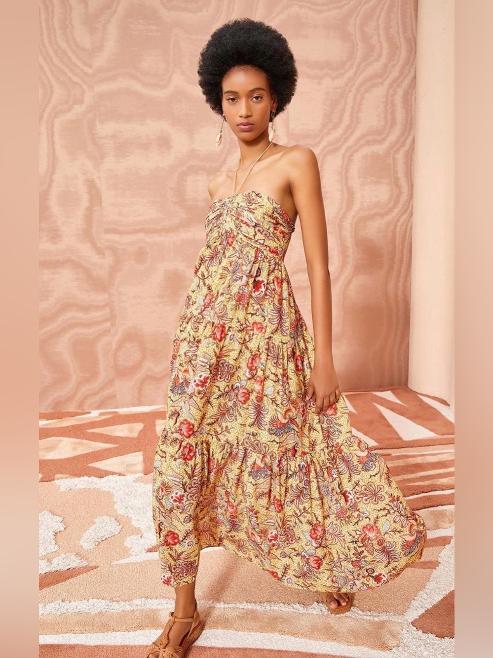 Ulla Johnson Siya Coverup in Calla Lily